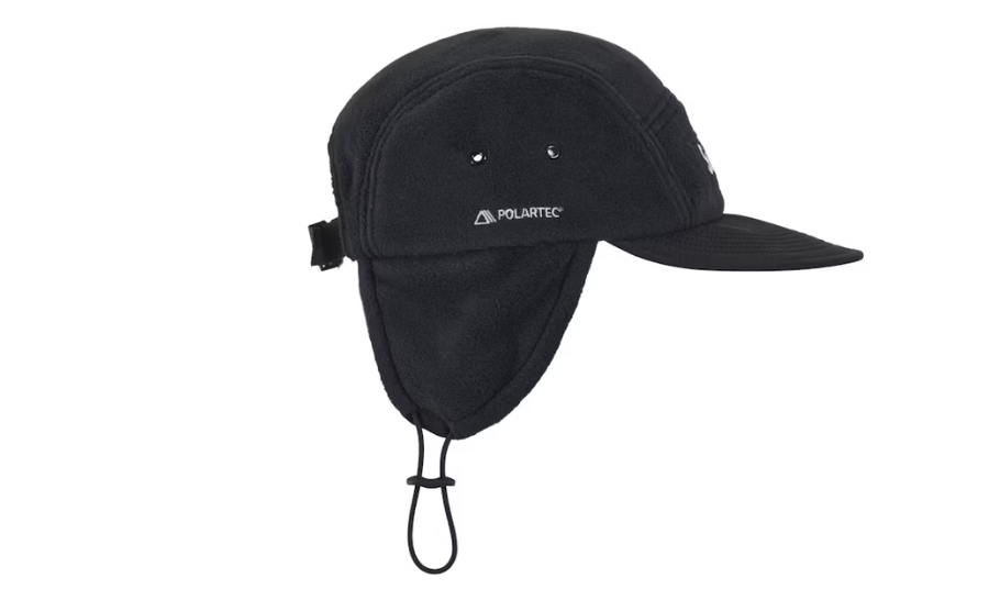 Supreme Polartec Earflap Camp Cap (FW24) Black