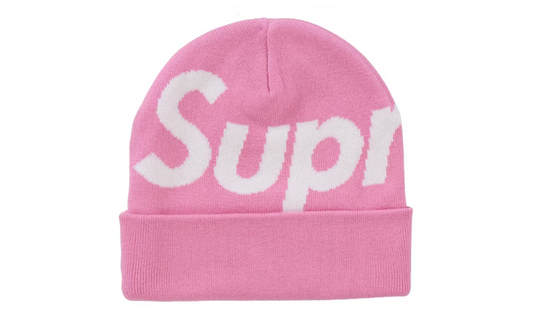 Supreme Big Logo Beanie (FW24) Pink