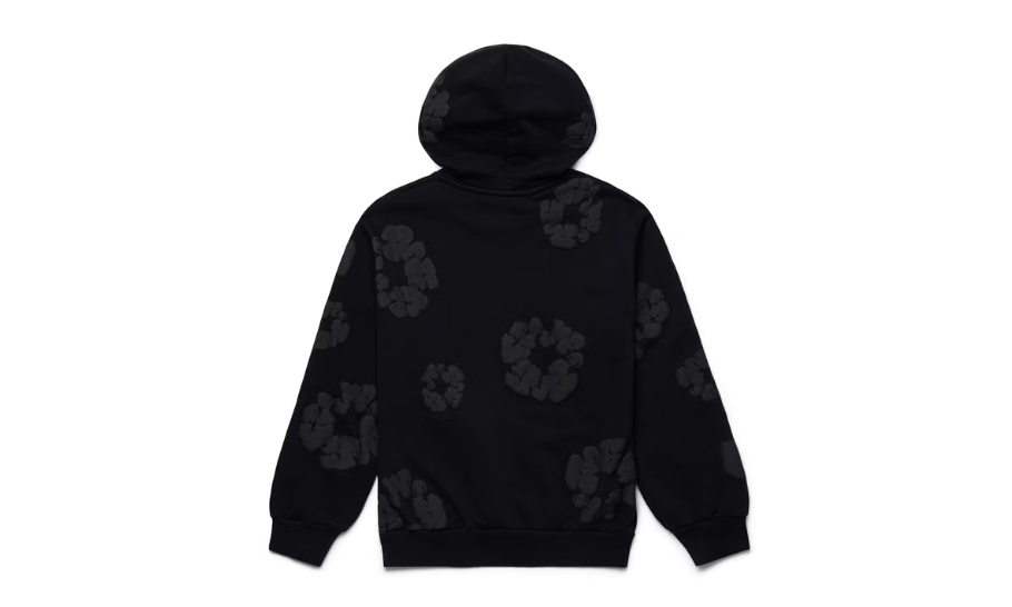 Denim Tears Cotton Wreath Hoodie Black Monochrome