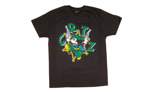 Corteiz Mickey Wit Da Blicky Tee Black Green