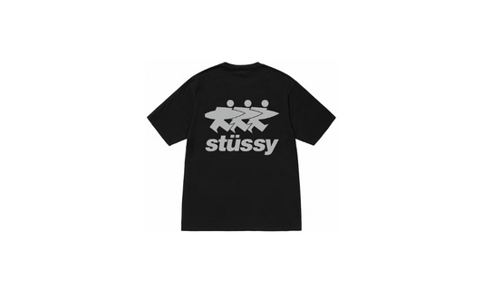 Stussy Surfwalk Pigment Dyed Tee Black