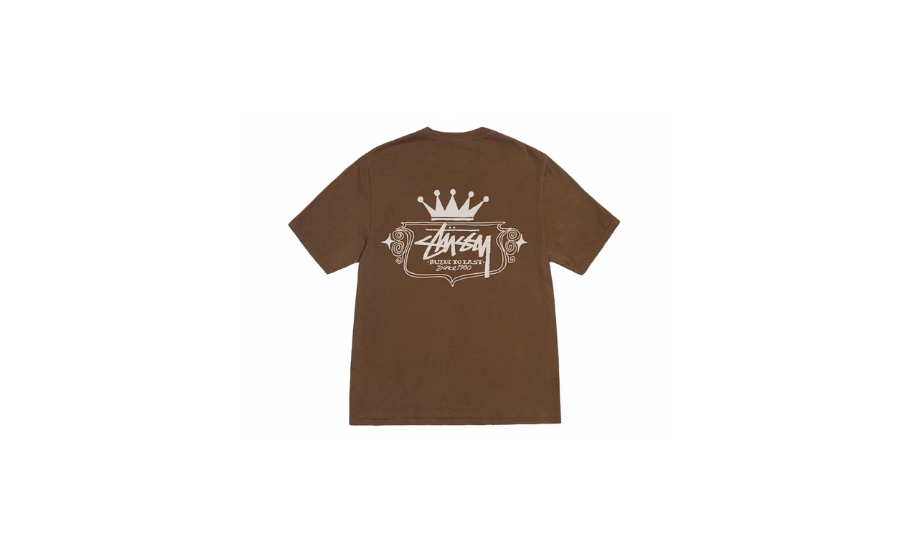 Stussy Built To Last Pigment Dyed Tee Brown