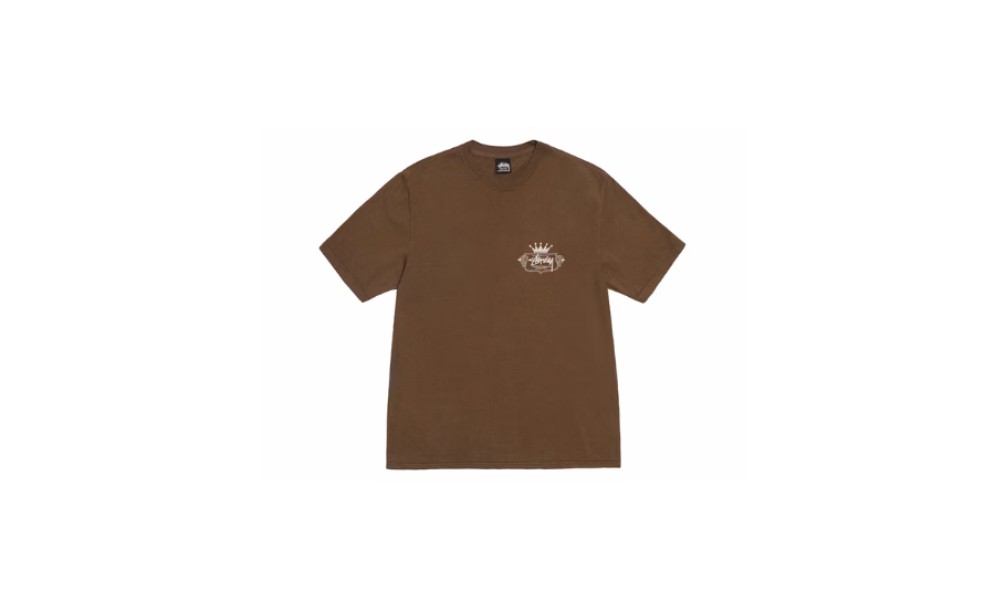 Stussy Built To Last Pigment Dyed Tee Brown