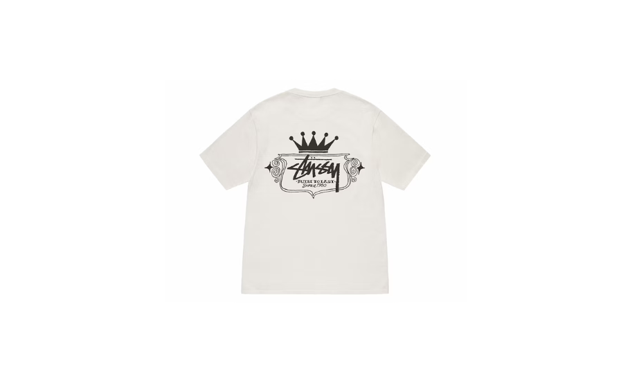 Stussy Built To Last Pigment Dyed Tee Natural