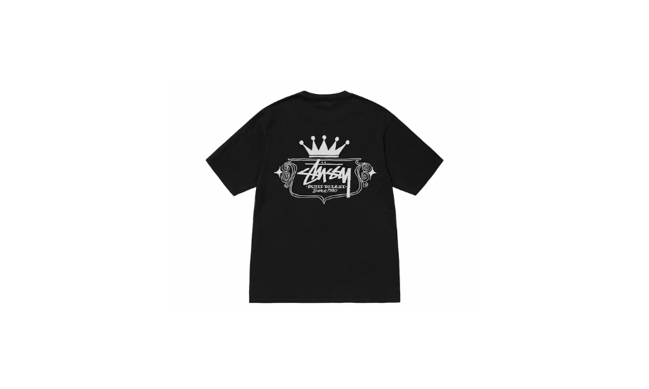 Stussy Built To Last Pigment Dyed Tee Black