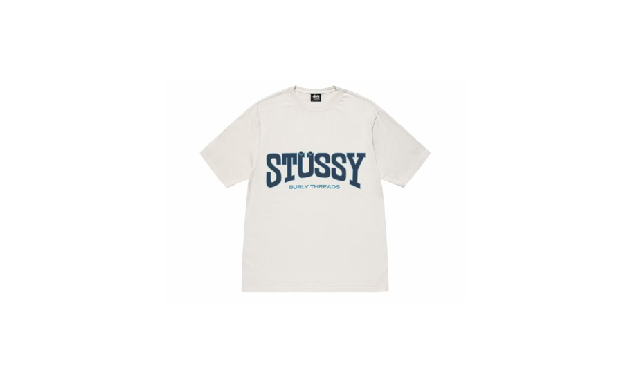 Stussy Burly Threads Pigment Dyed Tee Natural