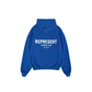 Represent Owner's Club Hoodie Cobalt Blue/White