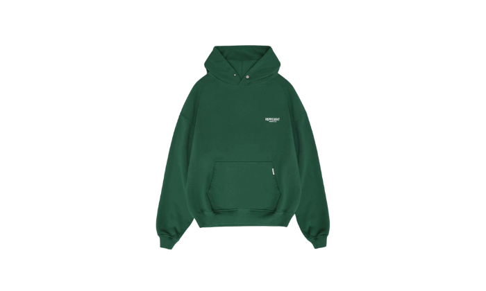 Represent Owner's Club Hoodie Racing Green/White