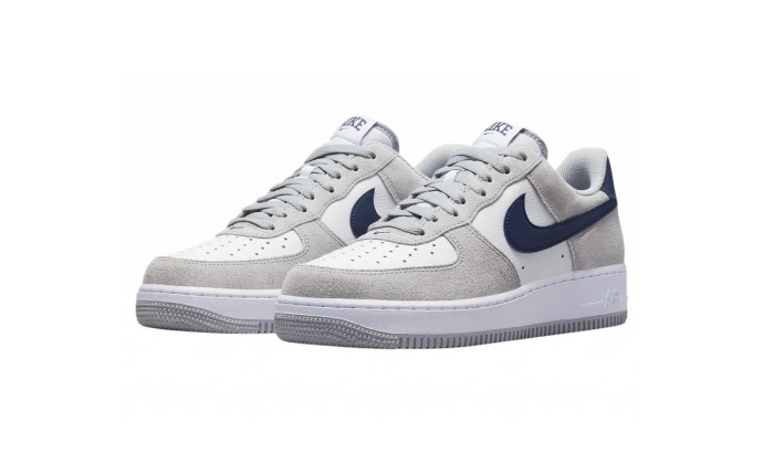 Nike Air Force 1 Low '07 Light Smoke Gray Midnight Navy