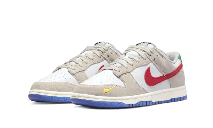 Nike Dunk Low Light Iron Ore Red Blue