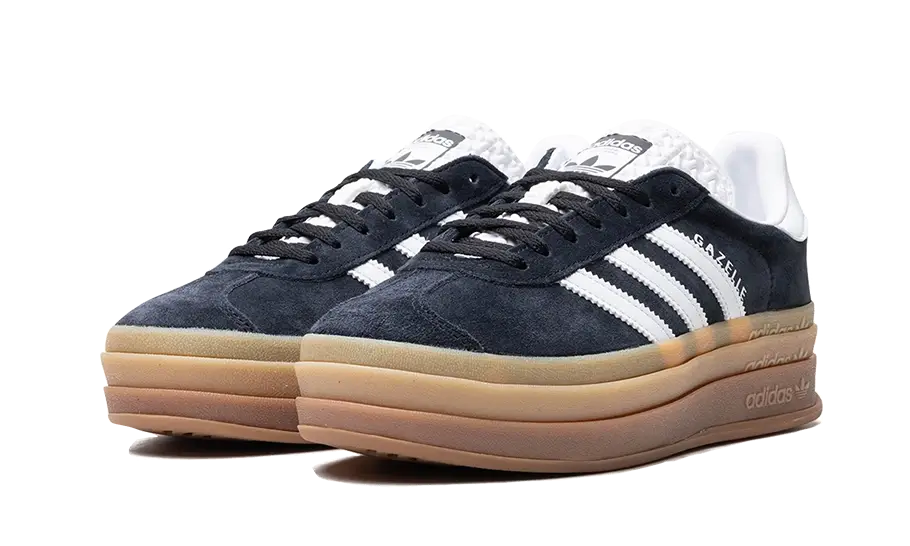 adidas Gazelle Bold Black White Gum (Women's)