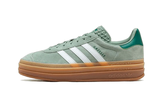 adidas Gazelle Bold Silver Green Gum (Womens)