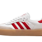 adidas Sambae White Better Scarlet Gum (Women's)