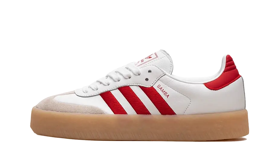 adidas Sambae White Better Scarlet Gum (Women's)