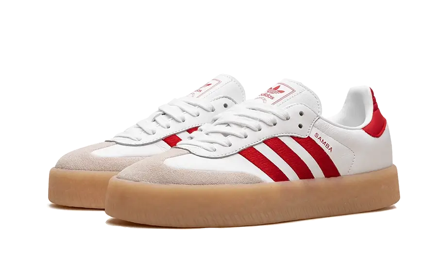 adidas Sambae White Better Scarlet Gum (Women's)