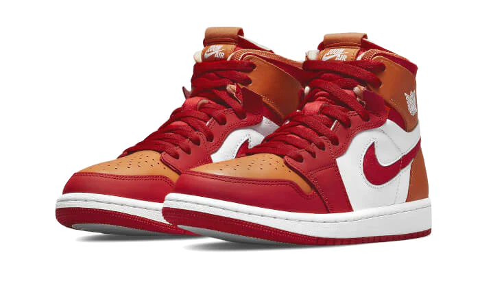 Jordan 1 High Zoom Air CMFT Fire Red Hot Curry (Women's)