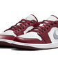 Jordan 1 Low White Bordeaux