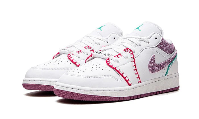 Jordan 1 Low White Light Bordeaux (GS)