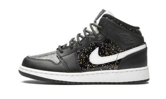 Jordan 1 Mid Black Speckle (GS)