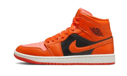 Jordan 1 Mid SE Rush Orange Crimson Bliss (Women's)