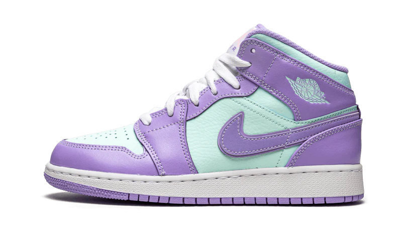 Jordan 1 Mid Purple Aqua