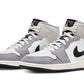 Jordan 1 Mid SE Craft White Cement Grey Black