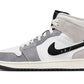 Jordan 1 Mid SE Craft White Cement Grey Black