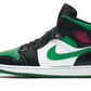 Jordan 1 Mid Green Toe