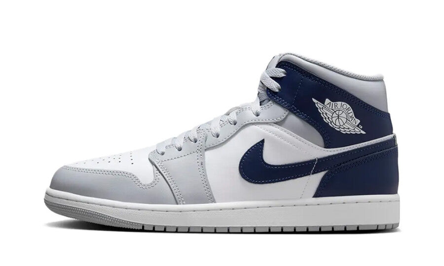 Jordan 1 Mid Wolf Grey Midnight Navy