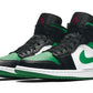 Jordan 1 Mid Green Toe