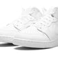 Jordan 1 Mid Triple White Tumbled Leather (GS)