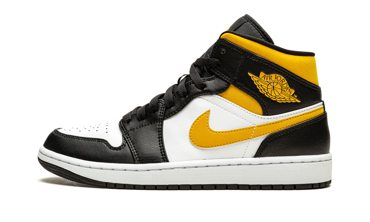 Jordan 1 Mid White Pollen Black