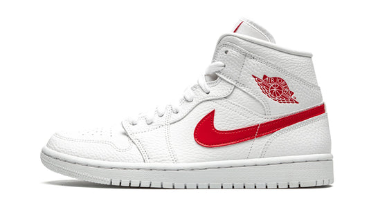 Jordan 1 Mid White University Red (Women's)