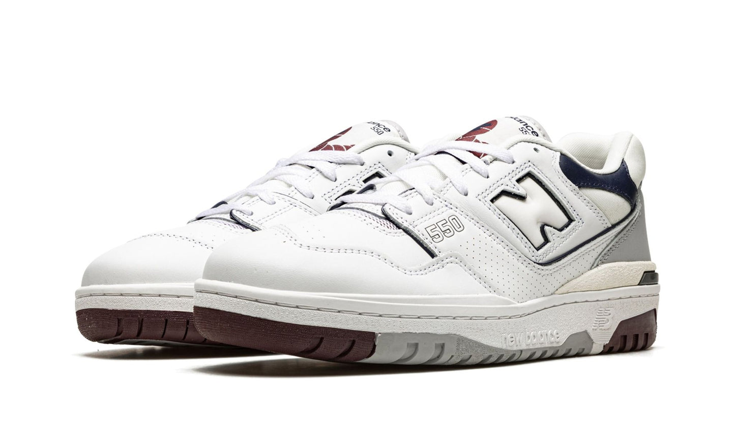 New Balance 550 White Natural Indigo Burgundy