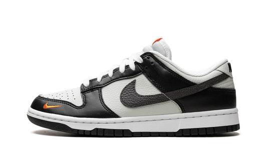 Nike Dunk Low Black Total Orange Mini Swoosh