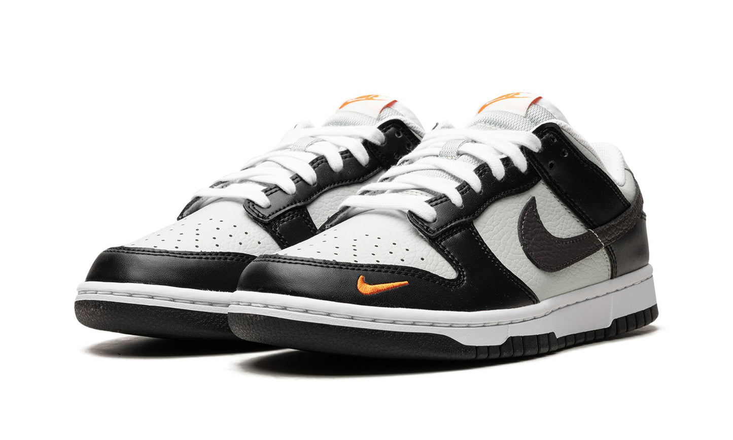 Nike Dunk Low Black Total Orange Mini Swoosh