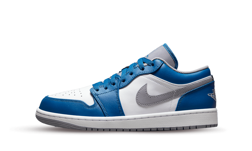 Jordan 1 Low True Blue Cement - soleHub