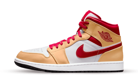 Jordan 1 Mid Beige Red - soleHub