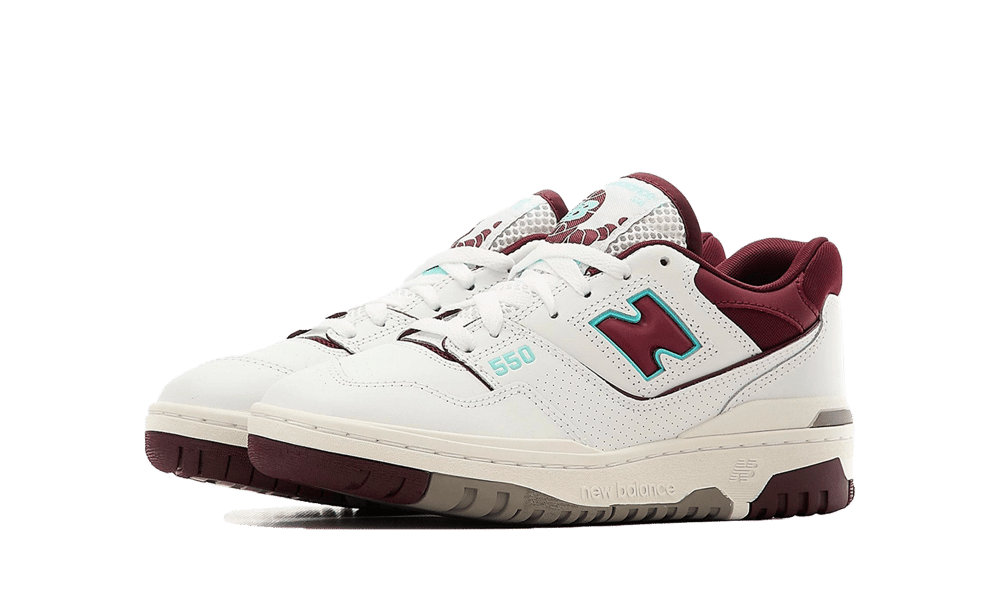 New Balance 550 Burgundy Cyan - soleHub