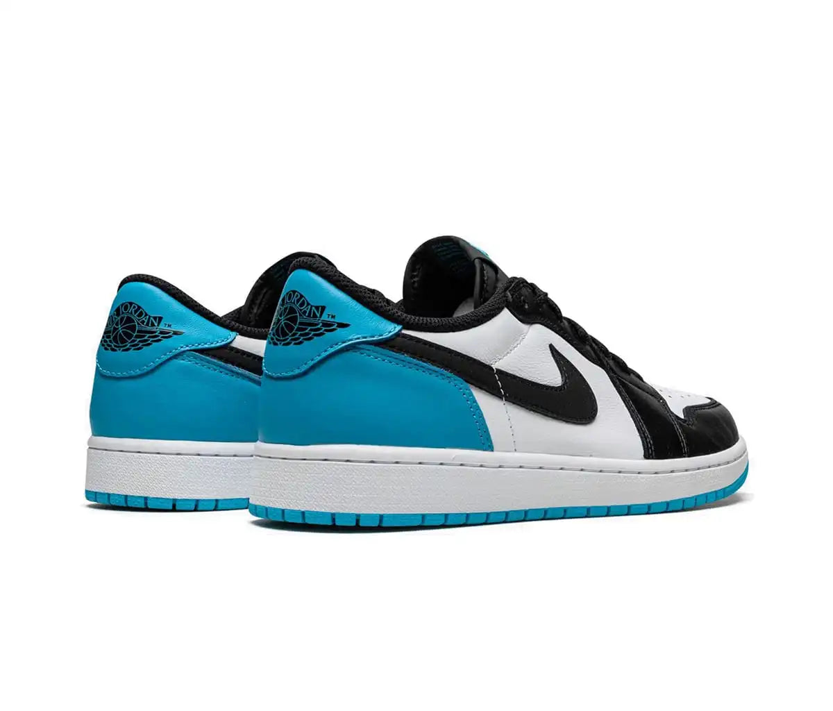 Jordan 1 Low OG Black Dark Powder Blue - soleHub