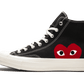 Converse Chuck Taylor All-Star 70s Hi CDG PLAY Black - soleHub