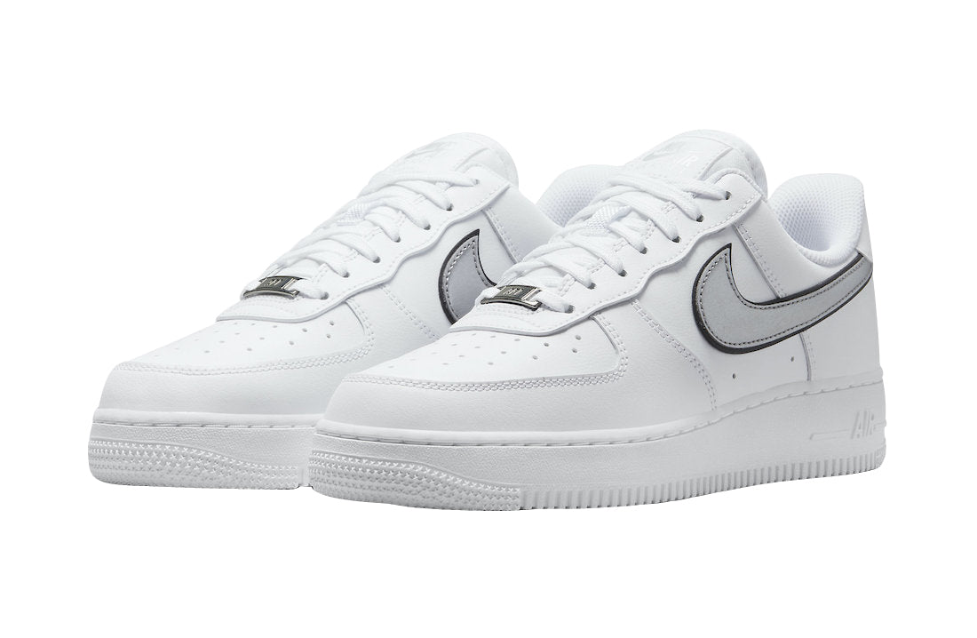 Nike Air Force 1 Low Essential White Metallic Silver Black (W